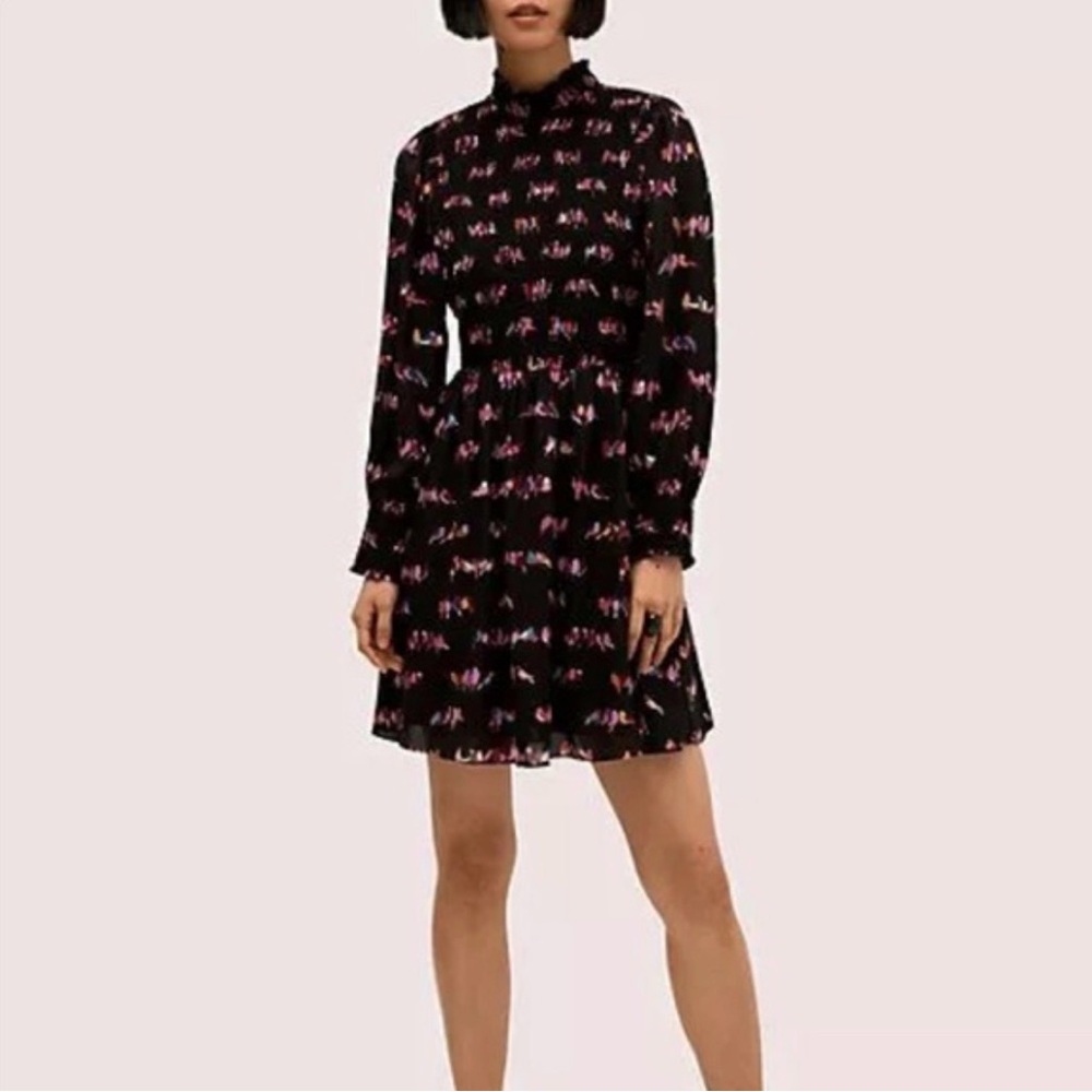 Kate Spade Love Birds Smocked Dress Size‎ 8